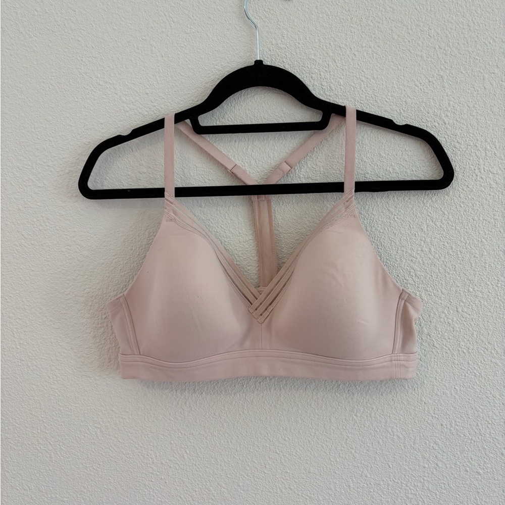 Athleta pale pink bra Size large